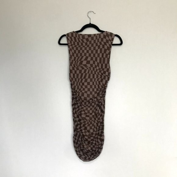 Urban Outfitters Brown Checkered Dress - Picture 6 of 8